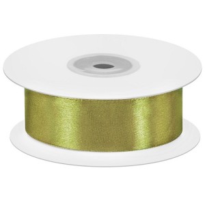 Лента атласная (1,2 см*22,85 м) Хаки, 1 шт.