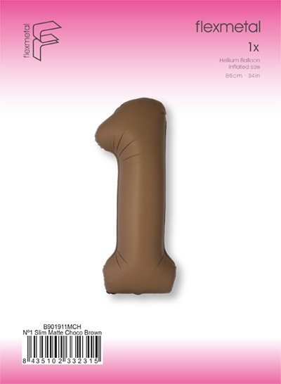 Fm (40''/102 см) Цифра, 1 SLIM Choco Brown, 1 шт.