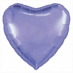 Ag с клапаном (9&quot;/23 см) СЕРДЦЕ Сиреневый, (5 шт.)