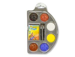 Грим АКВА в палитре 6цв х4гр с аксессуарами