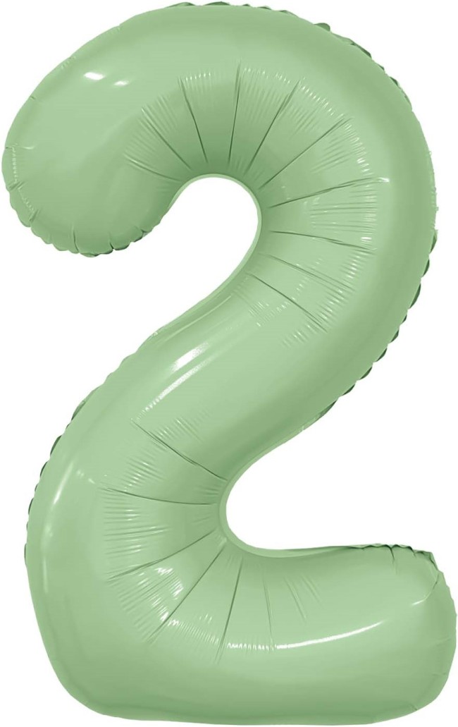 Ag (40''/102 см) Цифра, 2, Slim, Олива, в упаковке 1 шт.