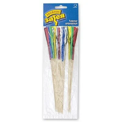 Пика д/канапе Салют фольга дер 15см 12штG