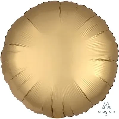 Аn (18''/46 см) Б/РИС КРУГ Сатин Gold, 1 шт.