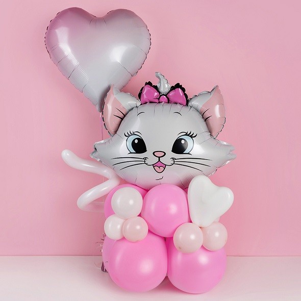 Fa (23''/58 см) Фигура, Кошечка Мари (надув воздухом), 1 шт.