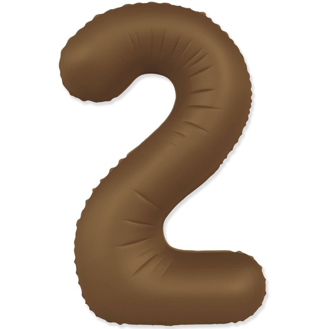 Fm (40''/102 см) Цифра, 2 SLIM Choco Brown, 1 шт. в уп.