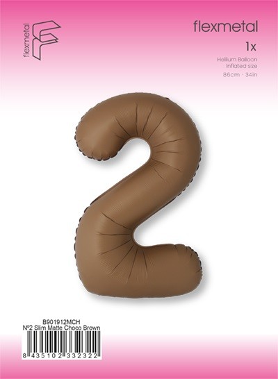 Fm (40''/102 см) Цифра, 2 SLIM Choco Brown, 1 шт.