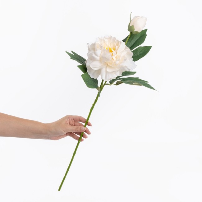 Пион, искусственный, Шампань, 60 см, 1 шт. в упак.