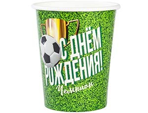 Стакан С ДР Футбол 250мл 6шт/G