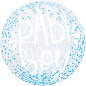 Fa (20&quot;/51 см) Сфера 3D, Deco Bubble, С Рождением Мальчика, Прозрачный, 1 шт. в упак.