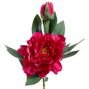 Пион, искусственный, Ярко-розовый, 60 см, 1 шт. в упак. Пион, искусственный, Ярко-розовый, 60 см, 1 шт. в упак.