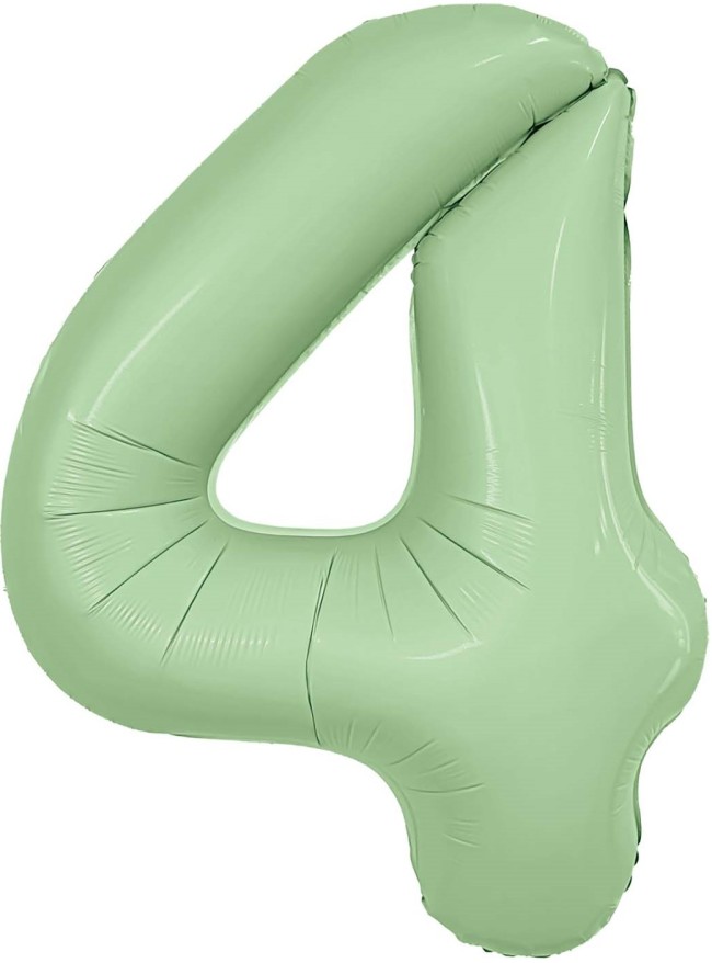 Ag (40''/102 см) Цифра, 4, Slim, Олива, в упаковке 1 шт.