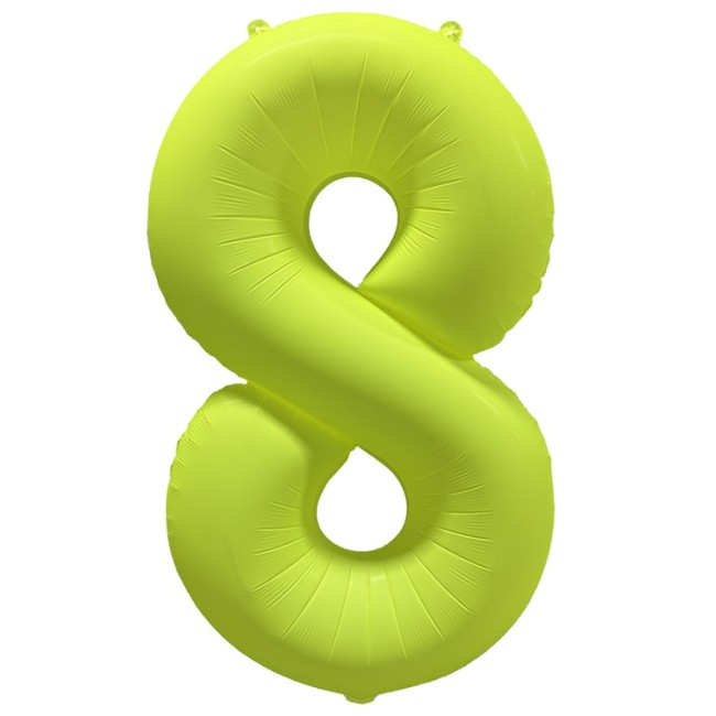 Вз (40''/102 см) Цифра 8, Неон Yellow, 1 шт. в уп.