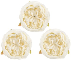 Пионовидная роза (бутон), искусственная, Белый, 9 см, 3 шт. в упак. Пионовидная роза (бутон), искусственная, Белый, 9 см, 3 шт. в упак.