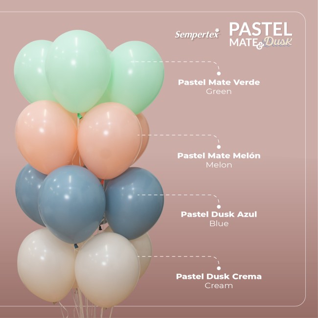 Sp (12''/30 см) Кремовый (107), пастель ретро, 50 шт.