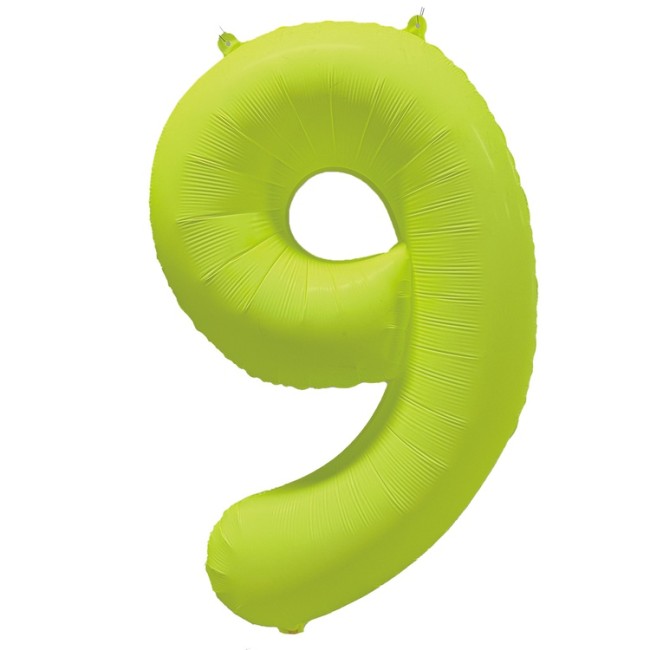 Вз (40''/102 см) Цифра 9, Неон Yellow, 1 шт. в уп.