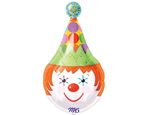 An (18"/45 см) ФИГУРА/S50 Голова Клоун, 1 шт.