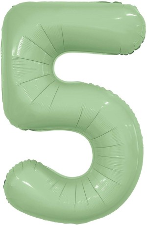 Ag (40''/102 см) Цифра, 5, Slim, Олива, в упаковке 1 шт.