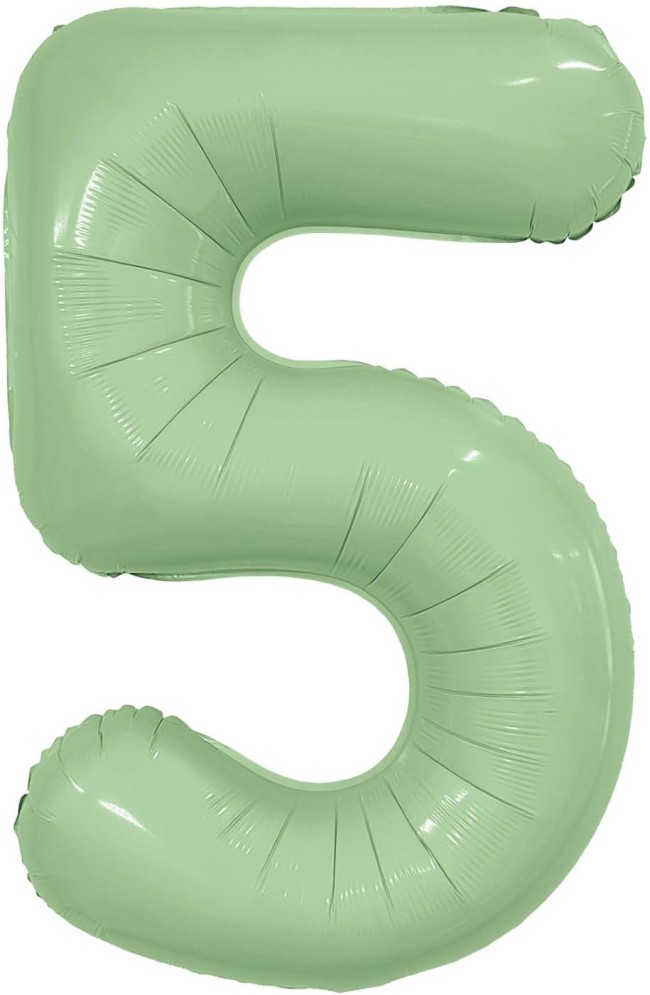 Ag (40''/102 см) Цифра, 5, Slim, Олива, в упаковке 1 шт.