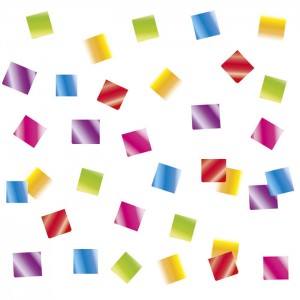 Конфетти "Квадраты ассорти" фольгированные, 10 мм, 500 гр.