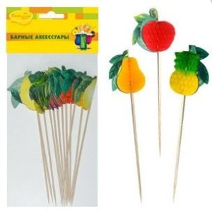 BA Шпажки для канапе Фрукты 12 шт.