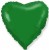 Fm (18''/45 см) /СЕРДЦЕ Металлик Green, 1 шт.