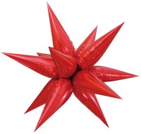 Fa (26"/66 см) Звезда, 3D Составная, Красный, 1 шт. в упак.