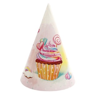 Колпаки "Сладкий День Рождения", 6 шт.