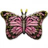 Fm (38''/97 см) Бабочка крылья розовые, 1 шт.