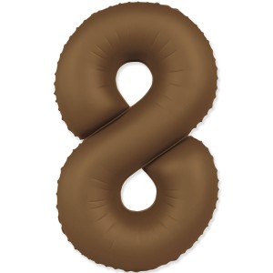 Fm (40''/102 см) Цифра, 8 SLIM Choco Brown, 1 шт. в уп.