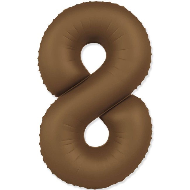 Fm (40''/102 см) Цифра, 8 SLIM Choco Brown, 1 шт. в уп.