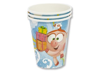 Стакан бум. Смешарики Акварель 270мл 8шт/A