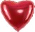 Fm (18''/45 см) /СЕРДЦЕ Металлик Red, 1 шт.