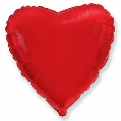 Fm (18''/45 см) /СЕРДЦЕ Металлик Red, 1 шт.