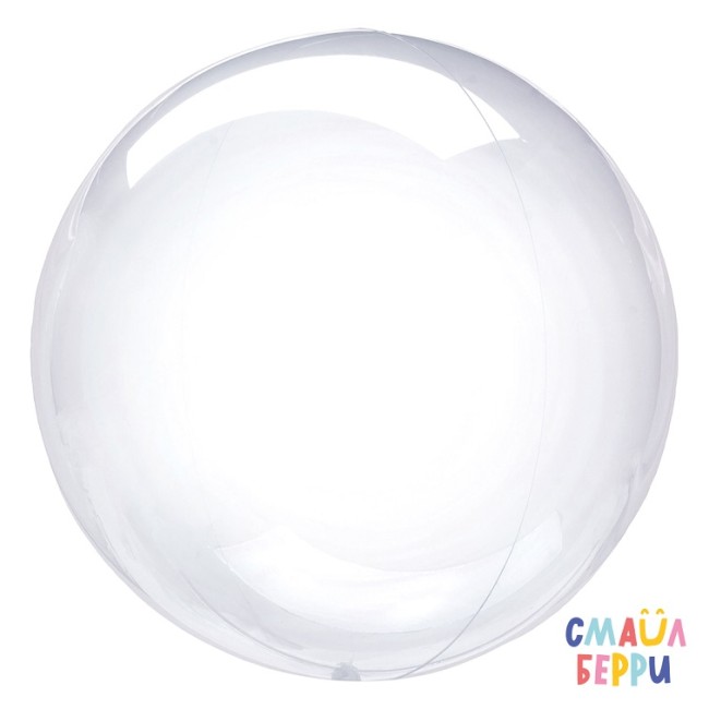 СБ (18''/46 см) Сфера, Deco Bubble, Прозрачный, Кристалл, 1 шт. 