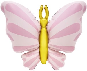 Fa (34''/86 см) Фигура, Изящная бабочка, Розовый, Сатин, 1 шт.