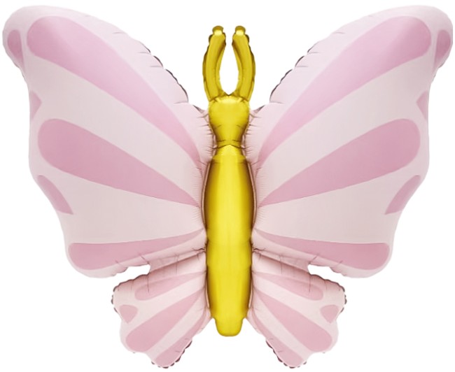 Fa (34''/86 см) Фигура, Изящная бабочка, Розовый, Сатин, 1 шт.