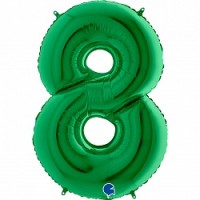 Gr (40"/102 см) Цифра, 8, Зеленый, 1 шт.