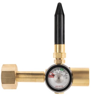 Насадка с манометром и прорезиненным нажимным носиком, 1 шт.