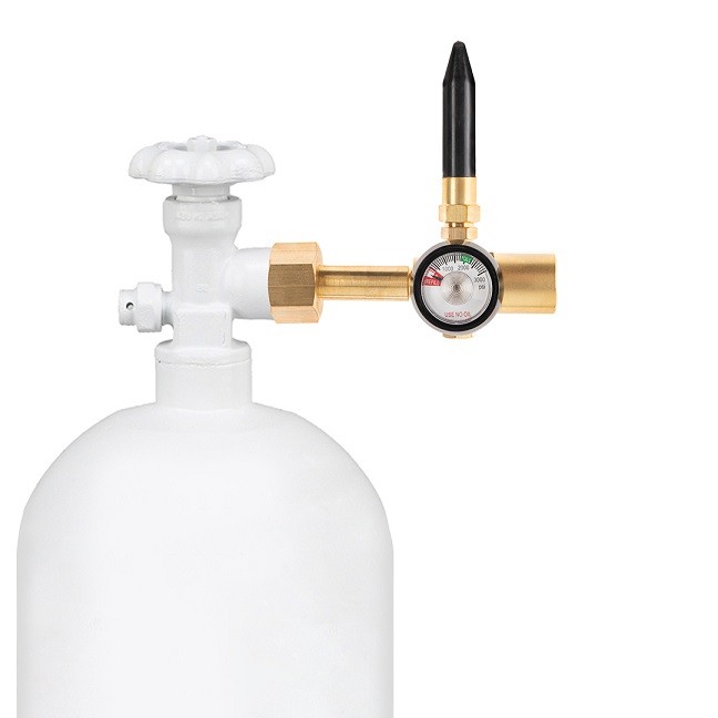 Насадка с манометром и прорезиненным нажимным носиком, 1 шт.