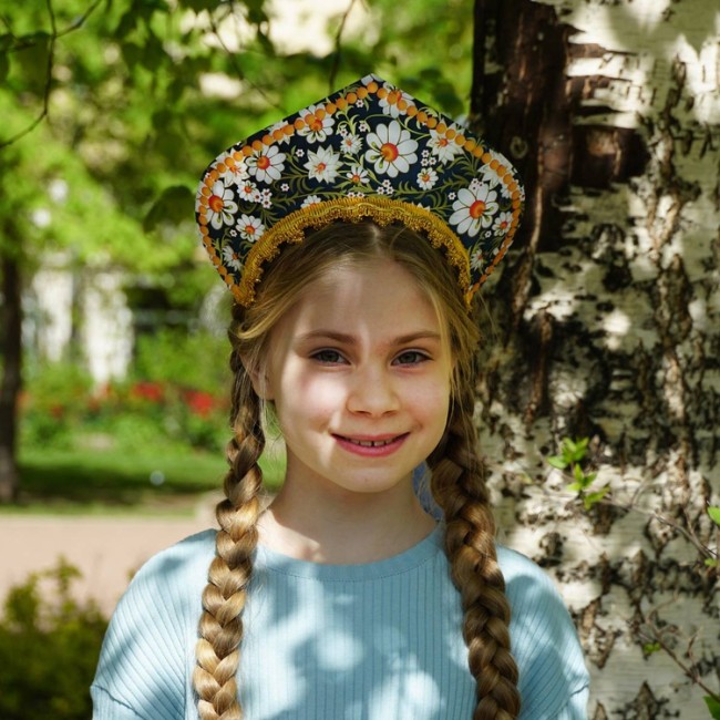 Кокошник-Ободок Ромашки, 1 шт.