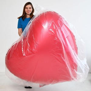 Пакет д/надутых МЕГА Сердец 200*220см, 1 шт.