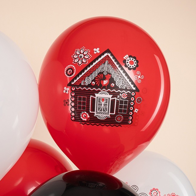 Дб (12''/30 см) Русские мотивы, Ассорти, пастель, 1 ст, 25 шт.