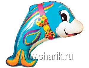 Fm (24"/60 см) Дельфин с бантом, 1 шт.