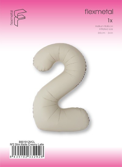 Fm (40''/102 см) Цифра, 2 Slim, Кремовый Латте, Матовый, 1 шт.