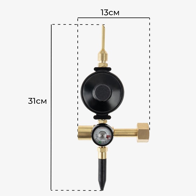 Насадка с манометром и прорезиненным нажимным клапаном и клапаном плавного нажатия, 1 шт. Насадка с манометром и прорезиненным нажимным клапаном и клапаном плавного нажатия, 1 шт.