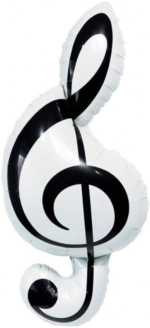 Fa (45''/114 см) Фигура, Скрипичный ключ, 1 шт. в уп.