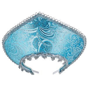 Кокошник-Ободок Узор Зимний бирюза, 1 шт.